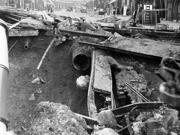 Blitz in London -- Balham High Road, WW2