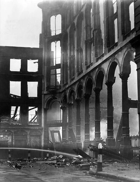 Blitz in London - Bow Churchyard, WW2
