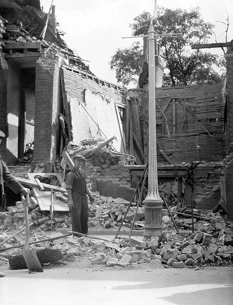 Blitz in London - Foreign Street, Camberwell, WW2