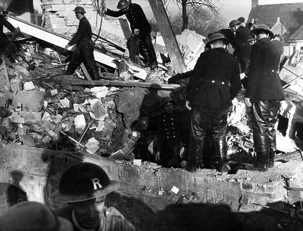 Blitz in London -- Invicta Road, Westcombe Park, WW2