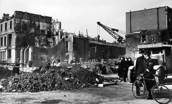 Blitz in London -- Kings Road, Chelsea, WW2