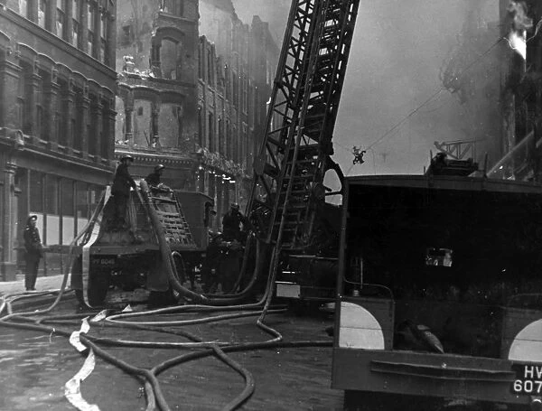 Blitz in London -- St Bride Street, WW2