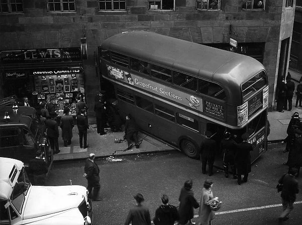 Bus crash in Cannon Street, City of London