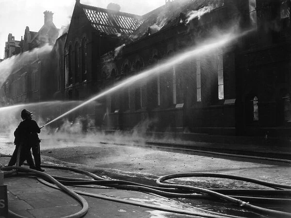 Firefighting at Eccleston Place, Victoria, London