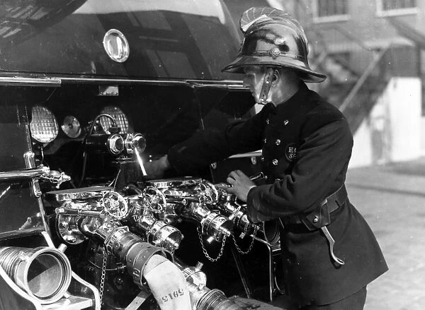 LFB firefighter with new motor pump