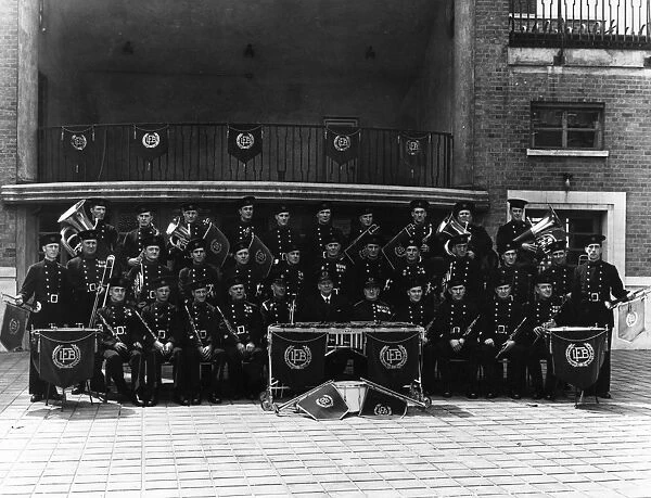 London Fire Brigade band at Brigade Headquarters