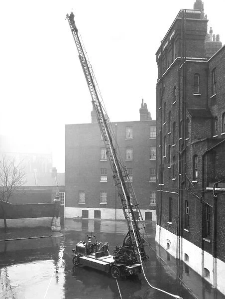 Turntable ladder drill at Southwark HQ