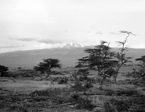 KENYA: MOUNT KENYA. Landscape view in Kenya, in the region between the towns of Nyeri and Nanyuki