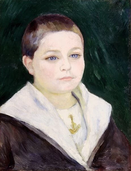 RENOIR: BOY, c1884. Pierre Auguste Renoir: Portrait of a Boy. Oil on canvas, c1884