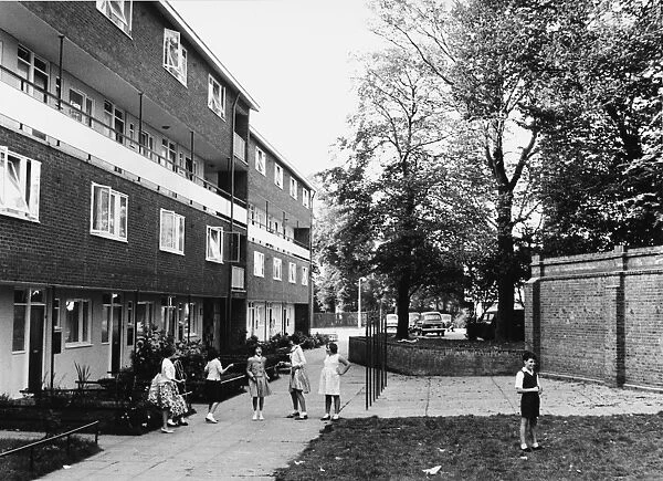 Children playing in Roehampton, London