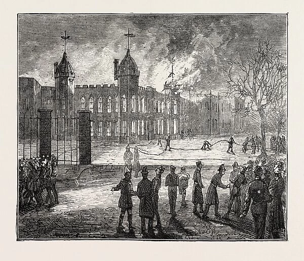 The Fire at the Royal Military Academy at Woolwich, Uk: the Scene at 6. 15 A. M. : The