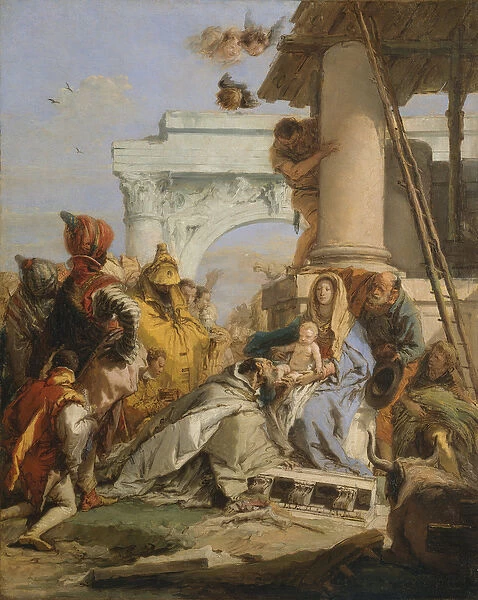 The Adoration of the Magi (oil on canvas)