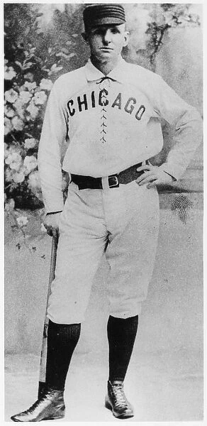 Adrian Anson of the Chicago White Stockings in 1876 (b  /  w photo)