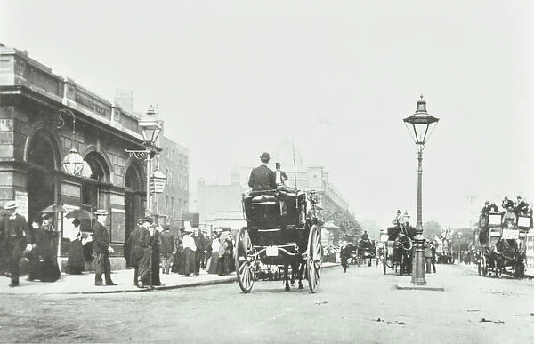 Baker Street Station, Marylebone Road, Westminster LB: looking east by Baker Street