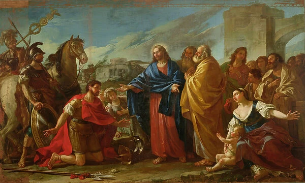 The Centurion Kneeling at the Feet of Christ or, Jesus Healing the Son of an Officer