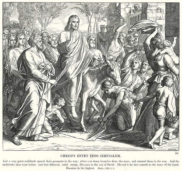 Christs Entry into Jerusalem (engraving)