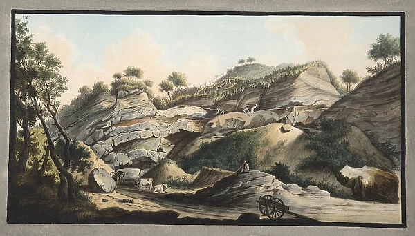Part of the Cone of the Mountain of Somma, plate 15 from Campi Phlegrai