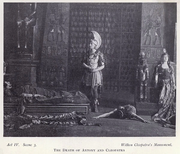 The death of Antony and Cleopatra (b  /  w photo)
