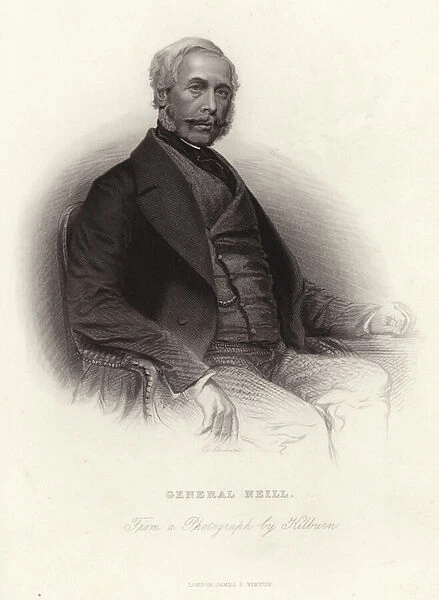 James Neill, British general (engraving)