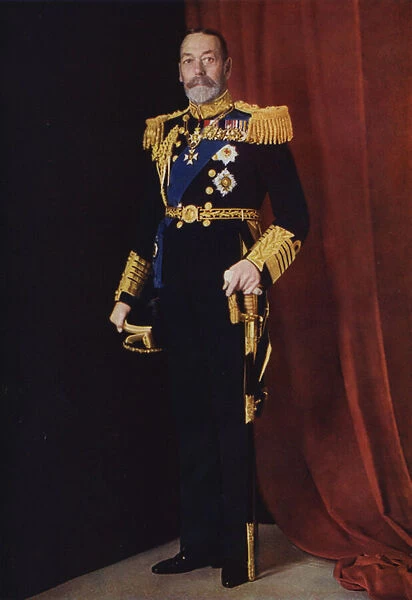 King George V in naval uniform, 1935 (photo)