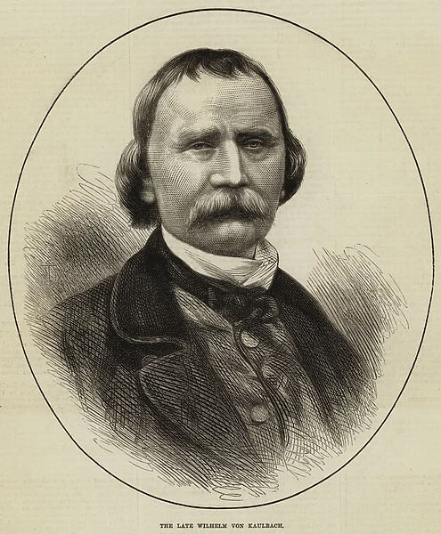 The Late Wilhelm von Kaulbach (engraving)