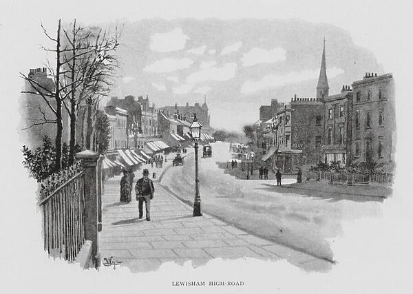 Lewisham High-Road (litho)