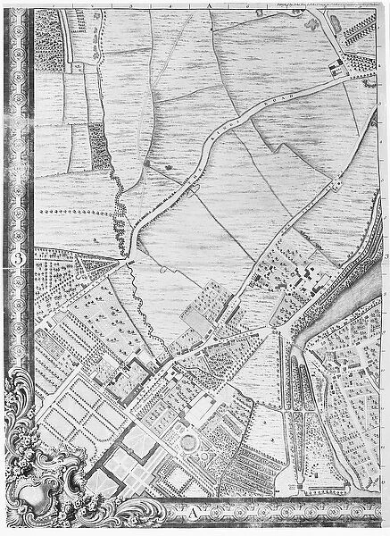 A Map of The Kings Road, London, 1746 (engraving)