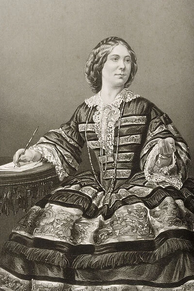 Miss Amy Sedgwick (1830-97) (litho)