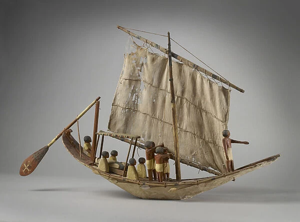 Model funerary boat, from Beni Hasan, probably Middle Kingdom, c