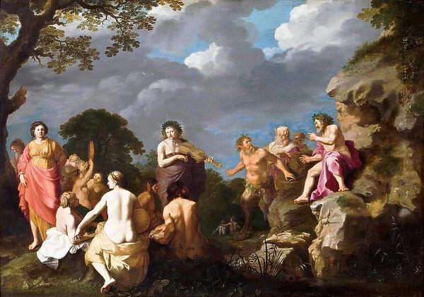 The Musical Contest between Apollo and Marsyas, 1630 (oil on panel)