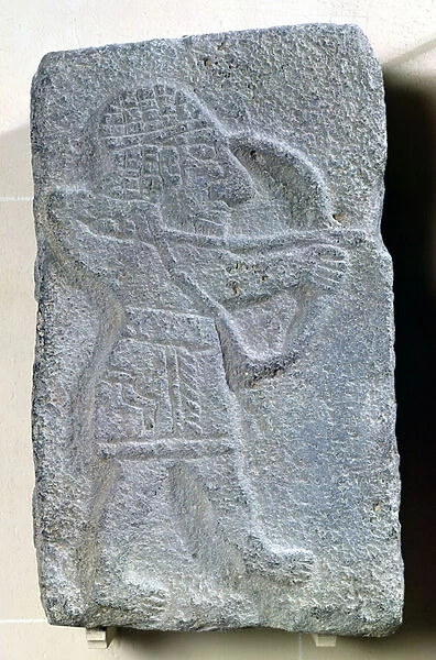 Orthostat depicting an archer from the Palace of Kapara, King of Guzama, Tell Halaf