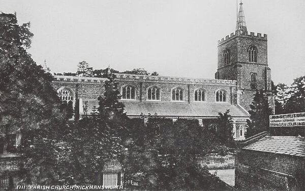Parish Church, Rickmansworth (b  /  w photo)
