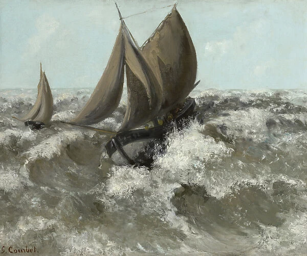The Sailboat (Seascape), c. 1869 (oil on canvas)