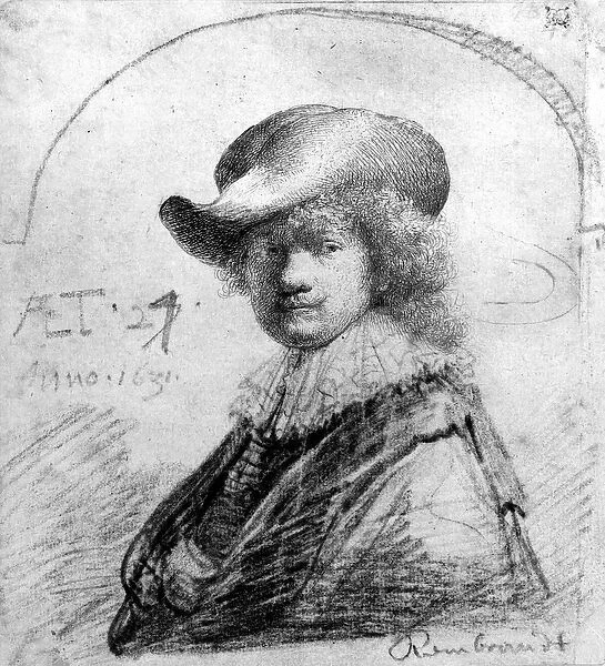 Self Portrait, c. 1633 (etching)