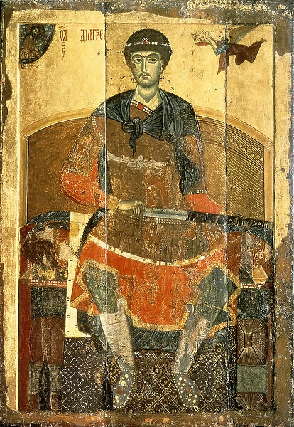 St. Demetrius of Salonica, 12th century (tempera on panel)