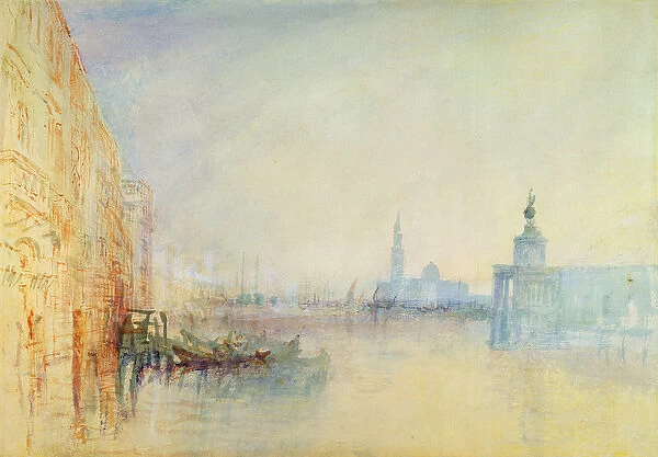 Venice, The Mouth of the Grand Canal, c. 1840 (w  /  c on paper)