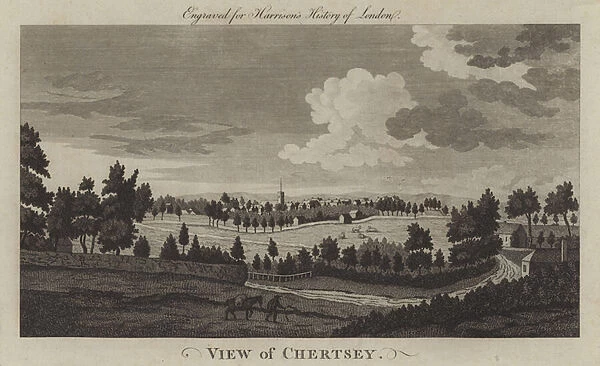 View of Chertsey, Surrey (engraving)