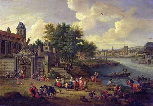 View of the Dockyard, c. 1680 (oil on canvas)