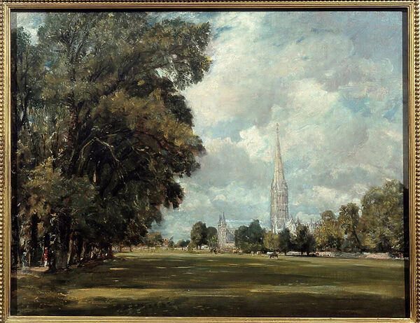 View of Salisbury Cathedral, South West Coast. Painting by John Constable (1776-1837)