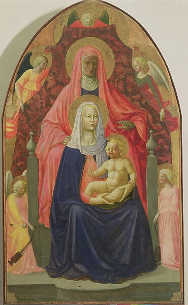 Virgin and Child with St Anne, 1424 (tempera on panel)