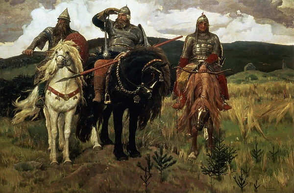 Warrior Knights, 1881-98 (oil on canvas)