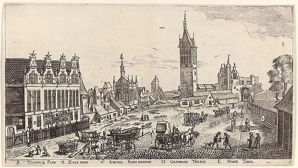 In and around the city of Danzig Series of 14 numbered prints, Aegidius Dickmann