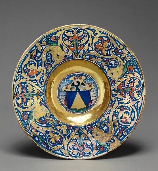 Lustered Armorial Plate