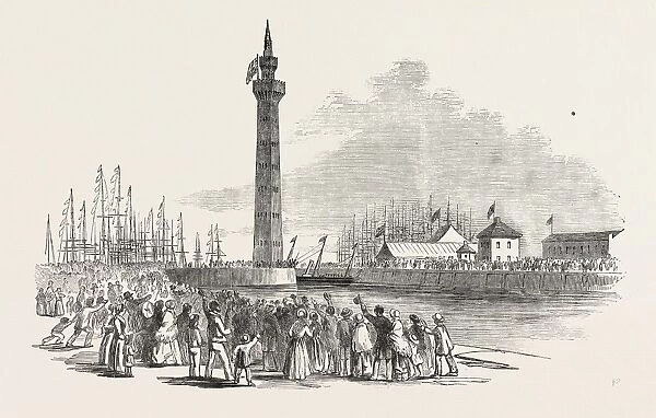 Her Majestys Visit to Hull and Grimsby: the Fairy Steamer Entering Grimsby Dock