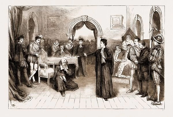 The Trial Scene from the merchant of Venice as Performed at Oxford By