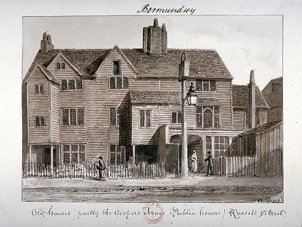 Coopers Arms inn, Tanner Street, Bermondsey, London, 1828
