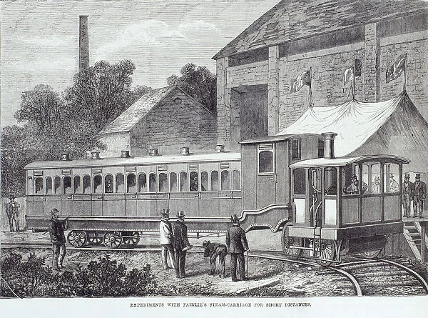Experiments with Fairlies steam carriage for short distances, August 1869