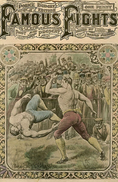 The fight between Tom Spring and Bill Neat, 1823 (late 19th or early 20th century). Artist: Pugnis