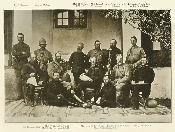 General Robertss Staff, Kandahar Expedition, c1880, (1901). Creator: Bourne & Shepherd