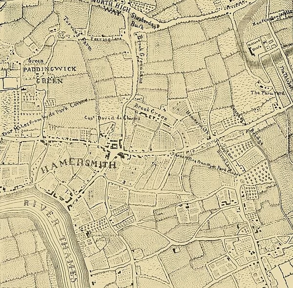 Hammersmith in 1746, (c1878). Creator: Unknown